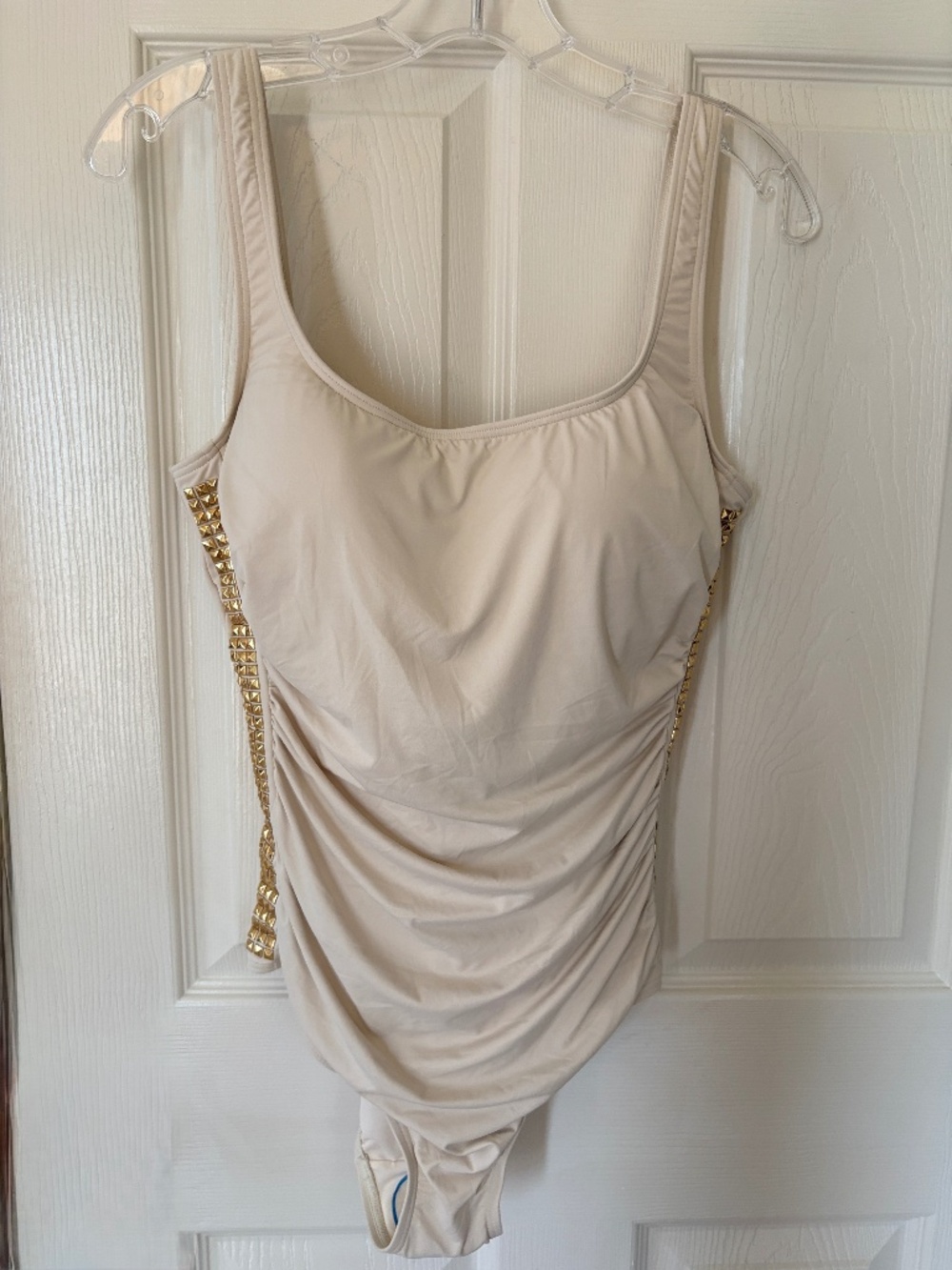 Michael Kors one-piece swimsuit.